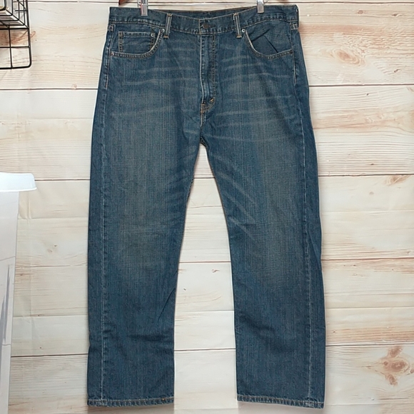 Levi's 505 Men's Relaxed Straight Jeans Size 40X30 - Picture 2 of 10